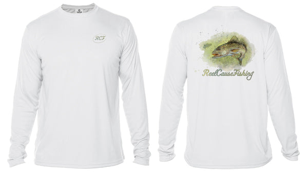 Hooded Long Sleeve Performance Sun Shirt - Trout L / Sage