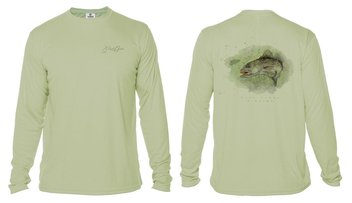 New! Speckled Trout Long Sleeve Performance T-Shirt
