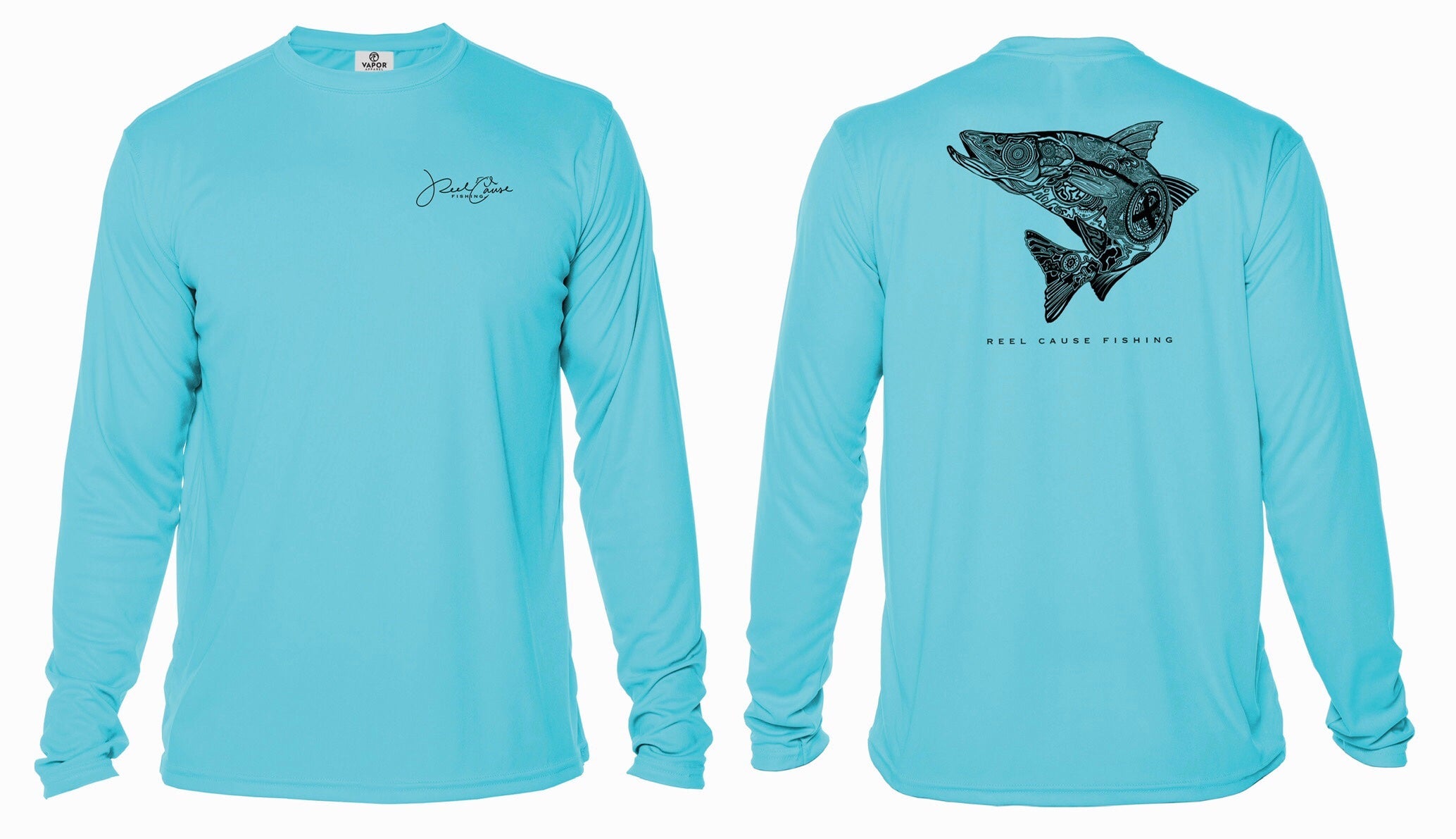 Snook Lineart Long Sleeve Performance T-Shirt - Reel Cause Fishing